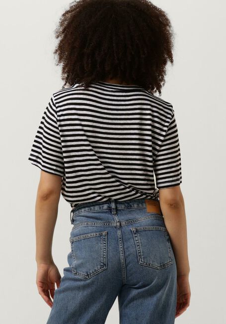 Schwarze MY ESSENTIAL WARDROBE T-shirt LISAMW STRIPED TEE - large