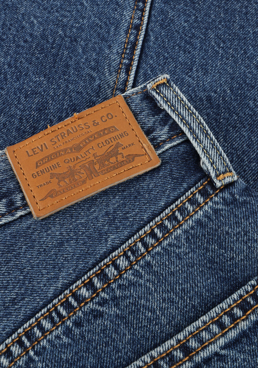 Blaue LEVI'S R&ouml;cke HR BACK SLIT SKIRT - large