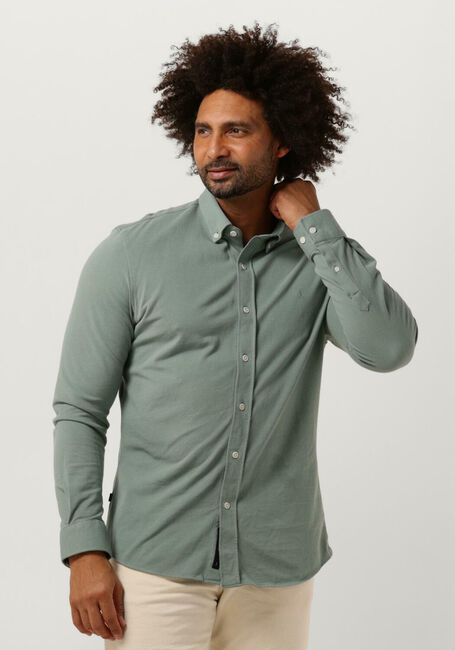 Grüne BUTCHER OF BLUE Overshirt ROBBINS CLEAN PIQUE SHIRT - large