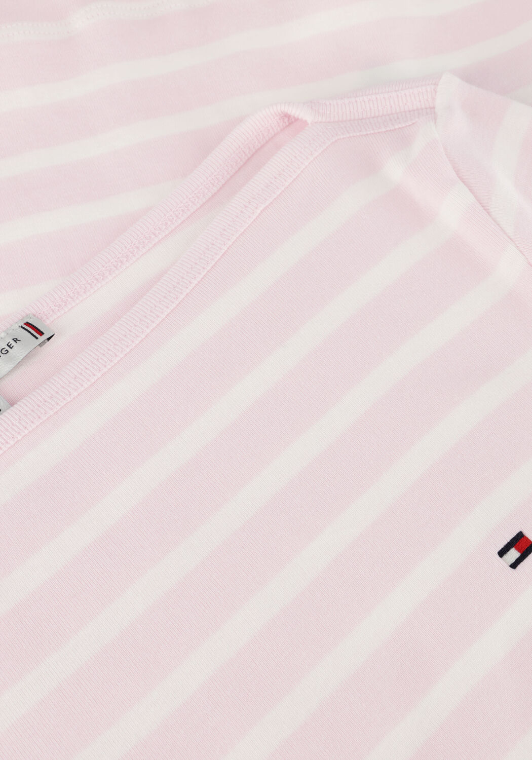 Hell-Pink TOMMY HILFIGER T-shirt SLIM CODY BOAT-NK 3/4SLV - large
