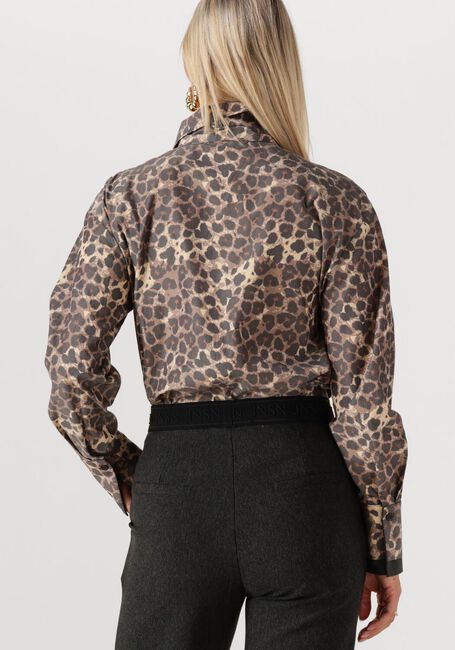 Braune JANSEN AMSTERDAM Blusen KESSA BLOUSE WA 738 NECKTIE - large