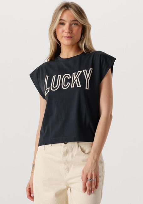 Schwarze BY-BAR Top MASON OPEN LUCKY TOP - large