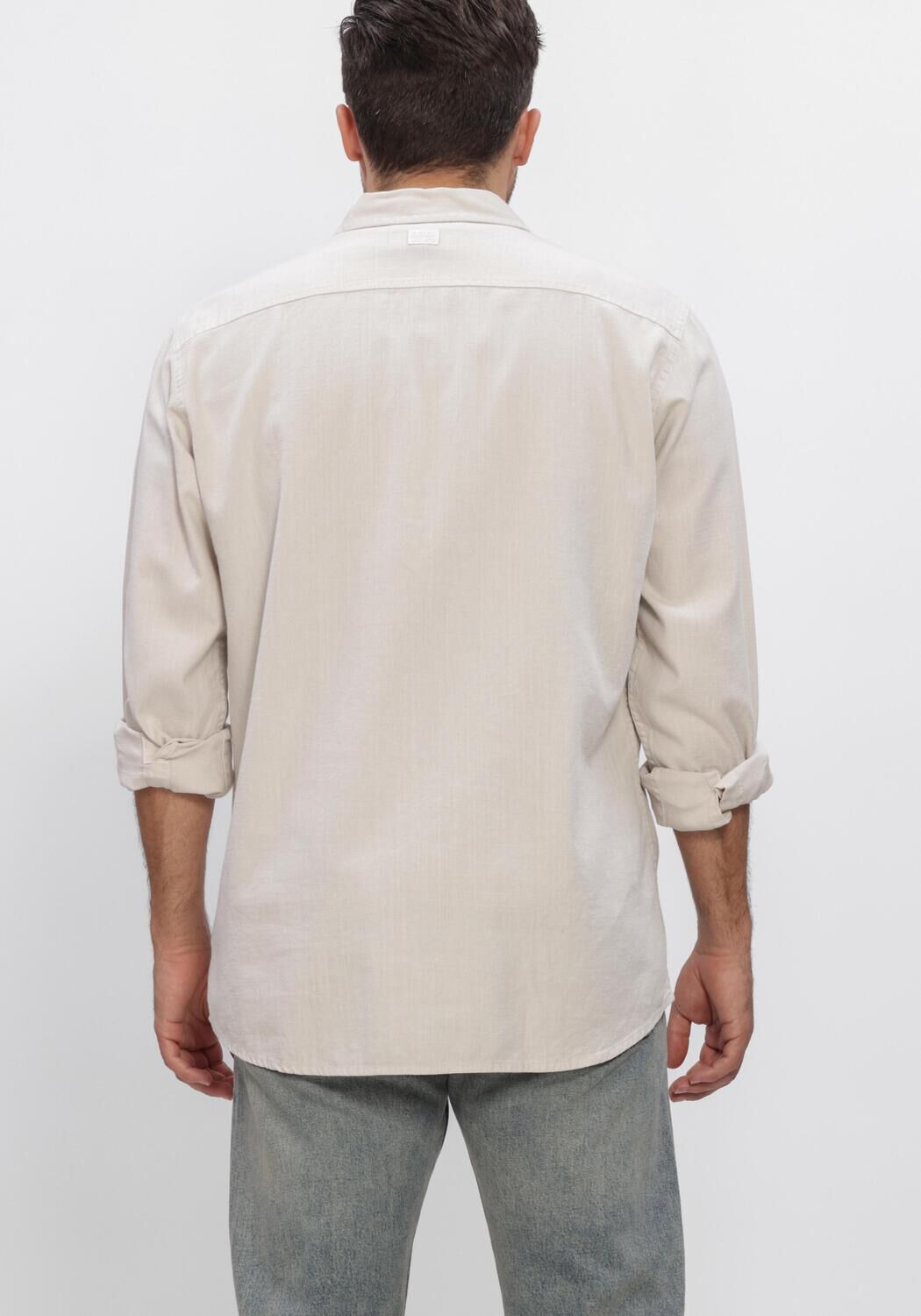 Ecru G-STAR RAW Casual-Oberhemd CLEAN REGULAR SHIRT L\S - large
