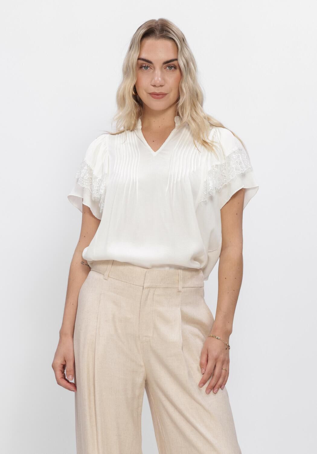 Wei&szlig;e MOS MOSH Blusen MMWEA FLOWISH BLOUSE - large