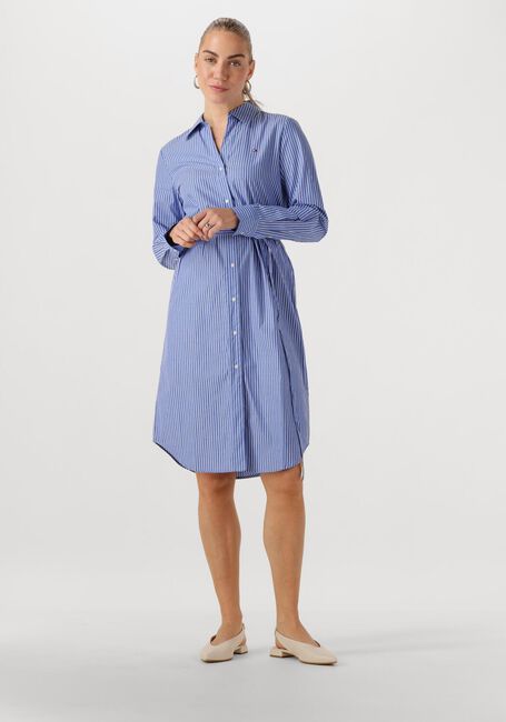 Hellblau TOMMY HILFIGER Midikleid ESS POPLIN REGULAR SHIRT DRESS - large