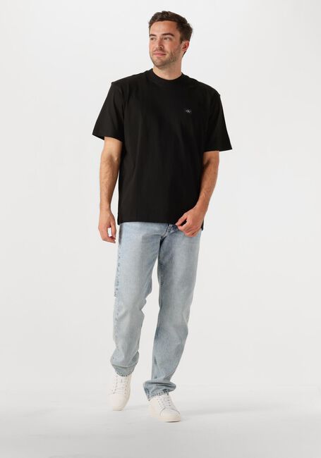 Schwarze CALVIN KLEIN T-shirt WOVEN LABEL RELAXED TEE - large