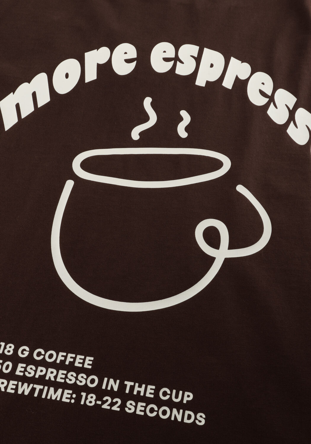 Braune ANERKJENDT T-shirt AKVILLADS ESPRESSO PRINT S/S TEE - large