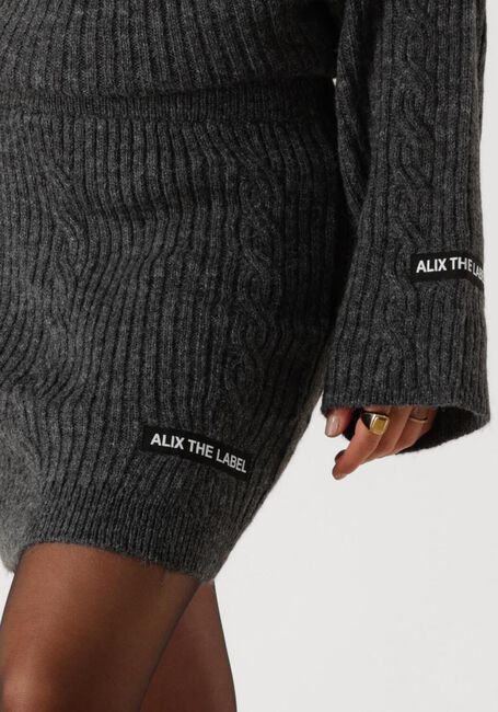 Graue ALIX THE LABEL Minirock LADIES KNITTED ALIX CABLE SKIRT - large
