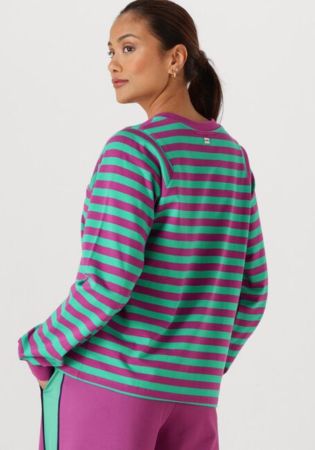 Mehrfarbige/Bunte POM AMSTERDAM Tops & T-shirts LONGSLEEVE STRIPED PURPLE GREEN - large