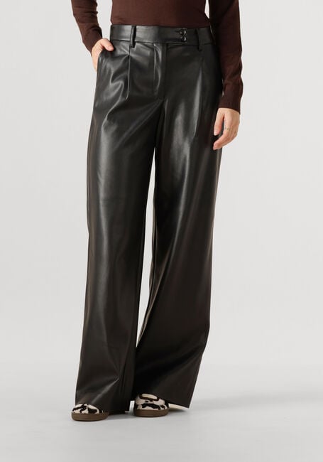 Schwarze WITHBLACK Weite Hose WBLJORK VEGAN WIDE PANT - large