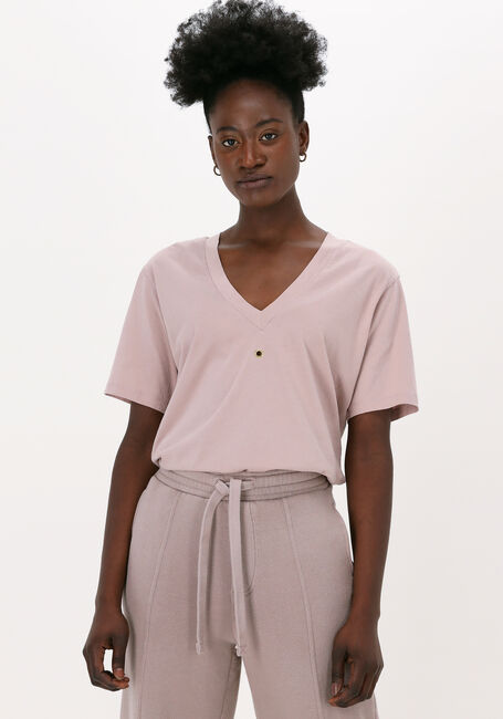 Lilane 10DAYS T-shirt V-NECK TEE EYELET - large