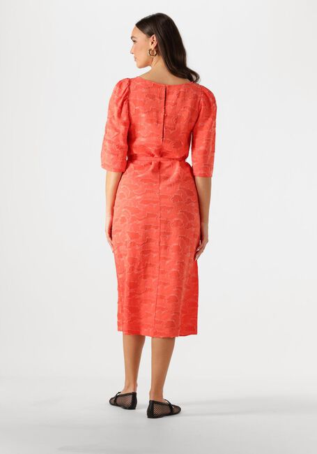 Orangene OBJECT Midikleid OBJSUKI 3/4 DRESS 137 - large