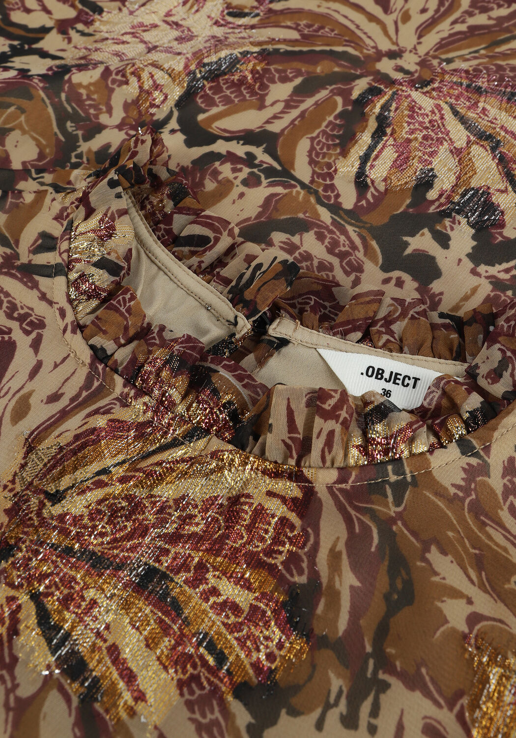 Gr&uuml;ne OBJECT Blusen BRITNEY L/S BLOUSE - large