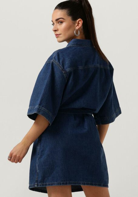 Blaue CALVIN KLEIN Minikleid BOXY BELTED SHIRT DRESS - large