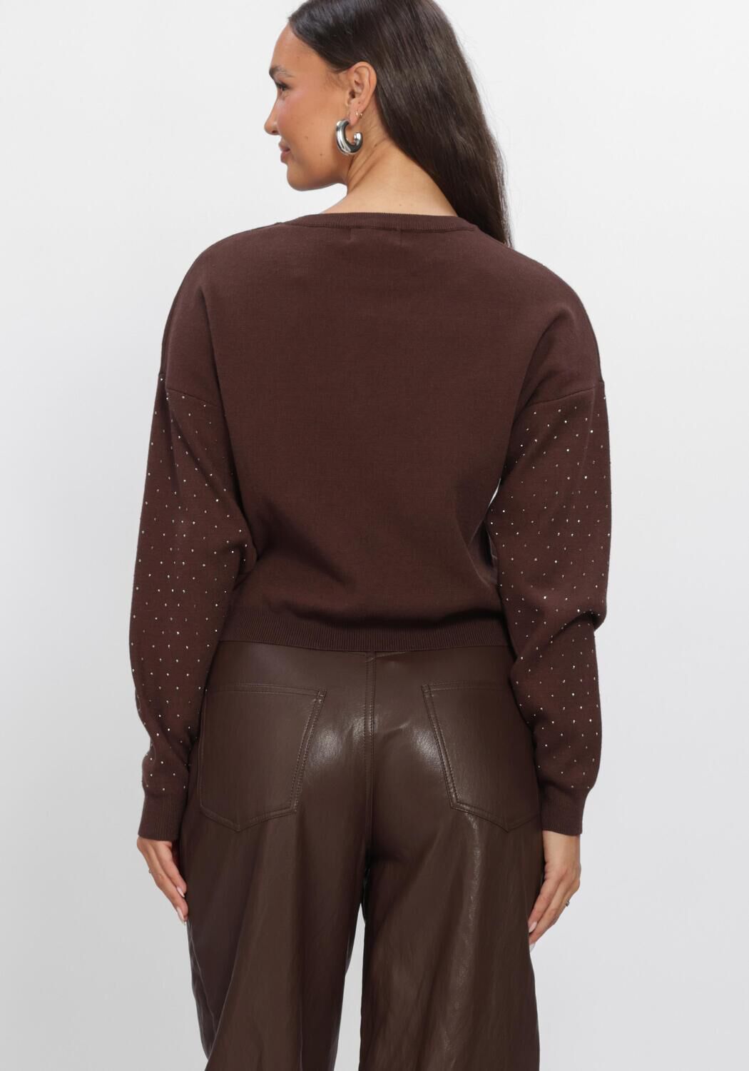 Braune AAIKO Pullover SAREN VIS 323 - large