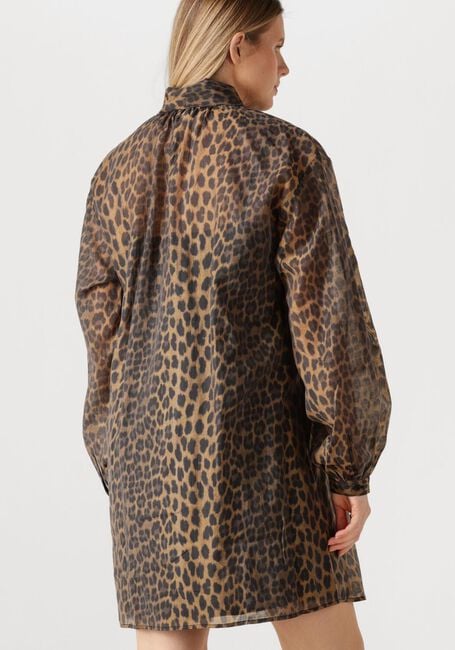 Braune DANTE6 Minikleid LEIGH LEOPARD DRESS - large