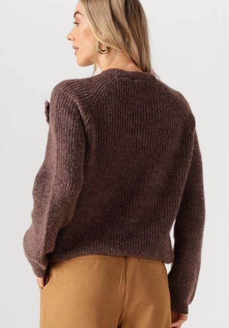 Braune OBJECT Pullover OBJGITTA L/S RE KNIT PULLOVER - large