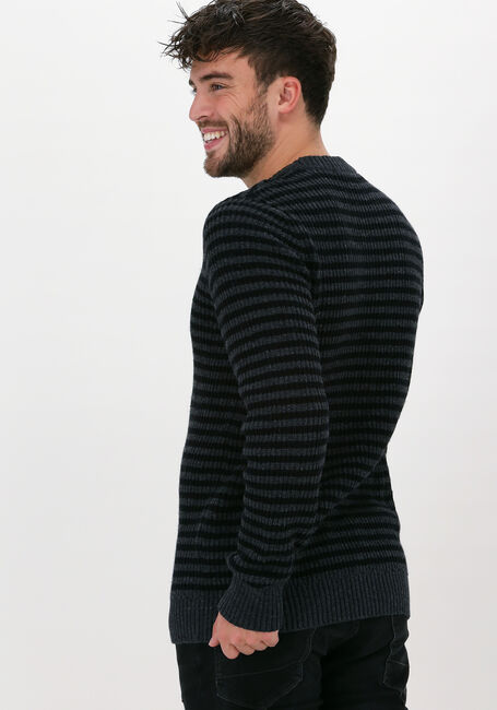 Graue SELECTED HOMME Pullover SLHDAVIS LS KNIT CREW NECK U - large