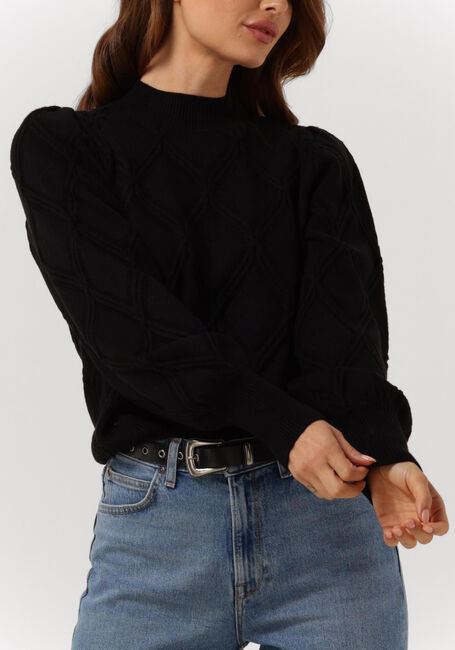 Schwarze Y.A.S. Pullover YASYVA LS KNIT PULLOVER - large