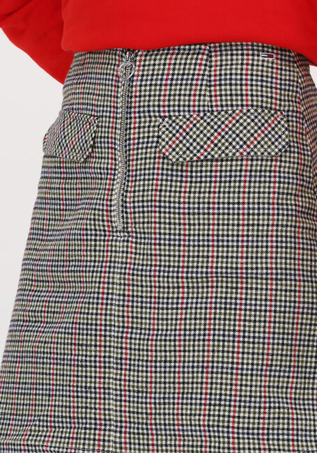 Grüne TOMMY JEANS Minirock TJW CHECK ZIP MINI SKIRT - large