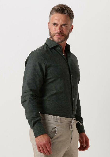 Grüne PROFUOMO Casual-Oberhemd TWILL BRUSH - large