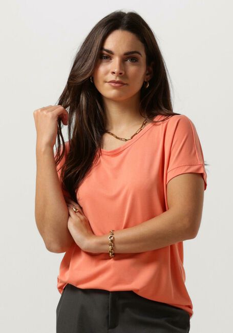 Orangene MSCH COPENHAGEN T-shirt MSCHFENYA MODAL TEE - large