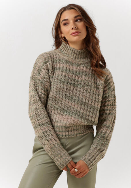 Grüne ANOTHER LABEL Pullover DYLAN KNITTED PULL L/S - large