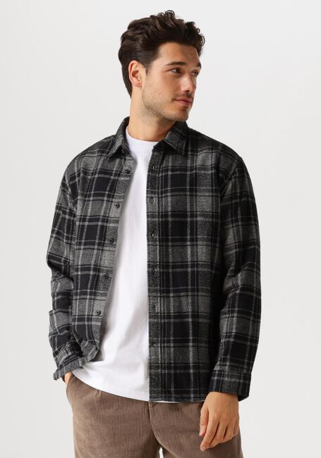 Schwarze SELECTED HOMME Casual-Oberhemd SLHREG-OWEN FLANNEL MIX SHIRT - large