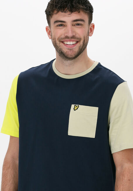 Dunkelblau LYLE & SCOTT T-shirt CONTRAST T-SHIRT - large