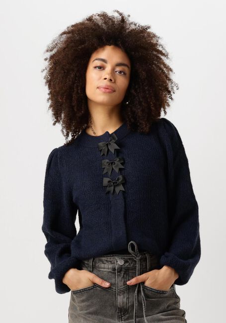 Dunkelblau Y.A.S. Strickjacke YASBONSA LS KNIT CARDIGAN - large