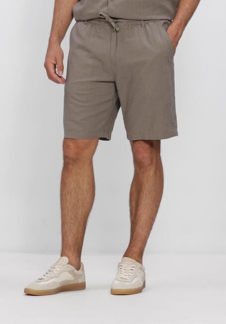 Taupe ANERKJENDT Kurze Hose AKJAMES COT-LINNEN-VIS SS SHORT - large