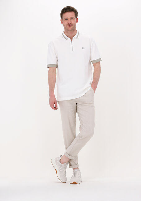 Nicht-gerade weiss FRED PERRY Polo-Shirt ZIP NECK POLO SHIRT - large