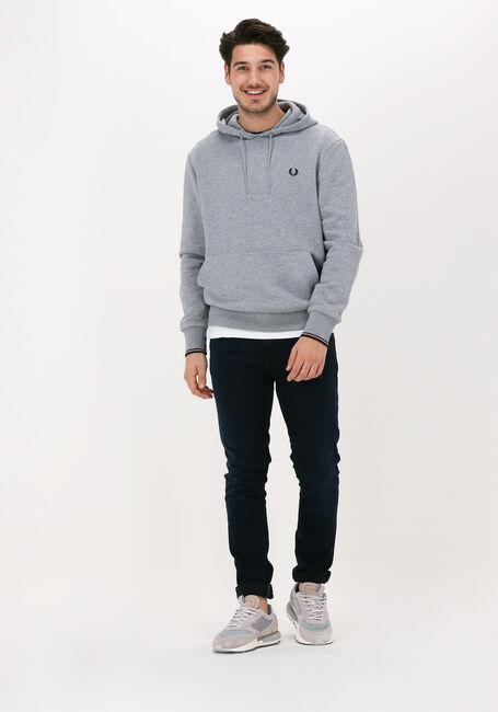 Graue FRED PERRY Pullover & Cardigans TIPPED HOODED SWEATSHIRT - large