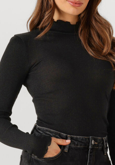Schwarze ROSEMUNDE Top BOSTON TURTLENECK W/ LUREX - large