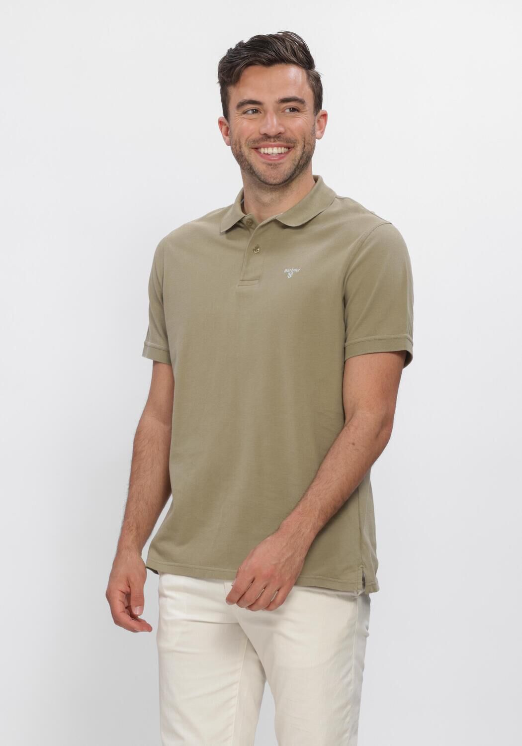Gr&uuml;ne BARBOUR Polo-Shirt LIGHTWEIGHT SPORTS POLO SHIRT - large
