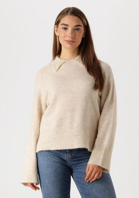 Beige Y.A.S. Pullover YASNERIS LS KNIT PULLOVER - large