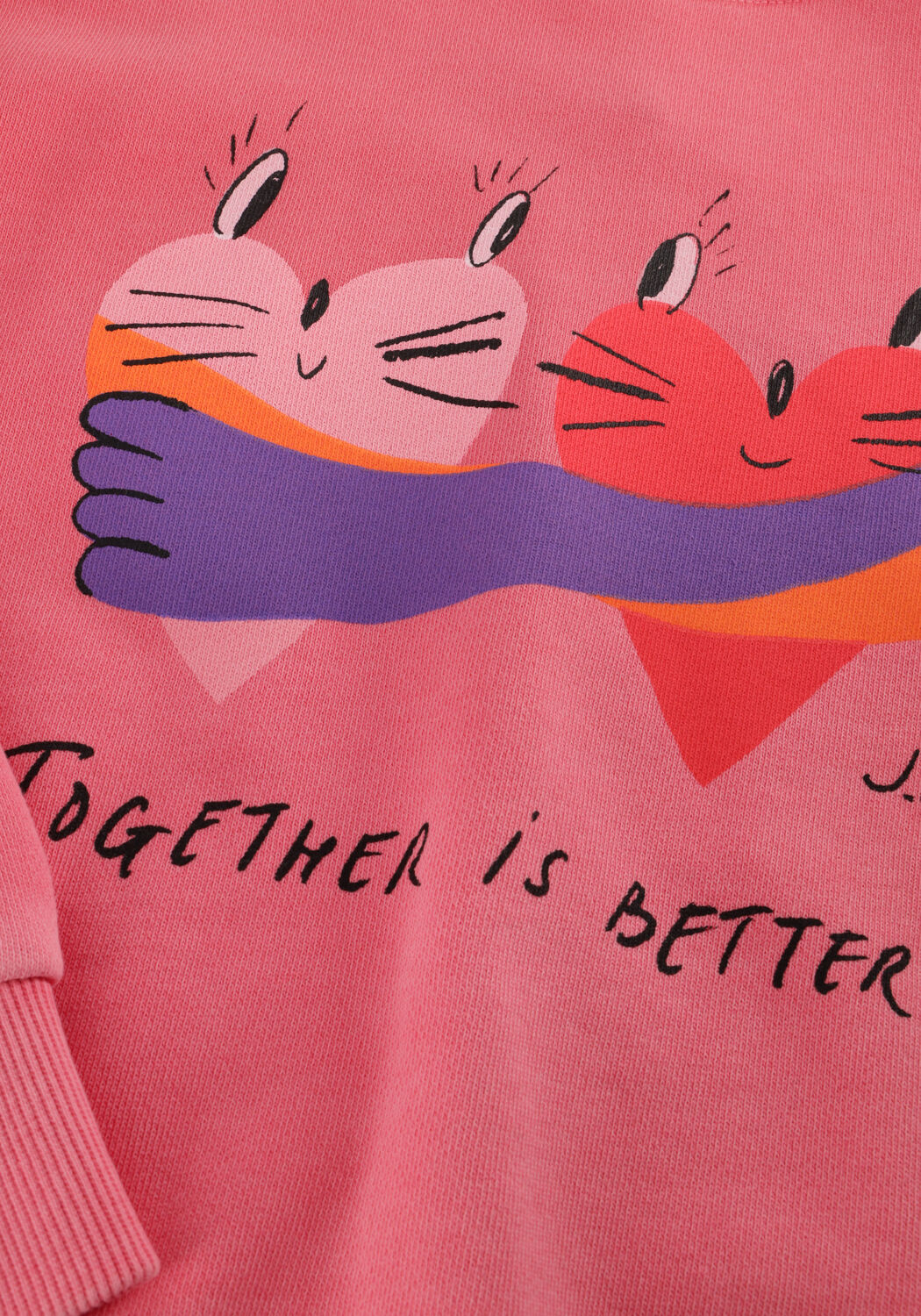 Rosane Jelly Mallow Pullover TOGETHER PIGMENT RUFFLED SWEATSHIRT - large