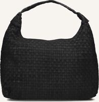 Schwarze NÚNOO Umhängetasche MAXI DANDY BRAIDED - medium