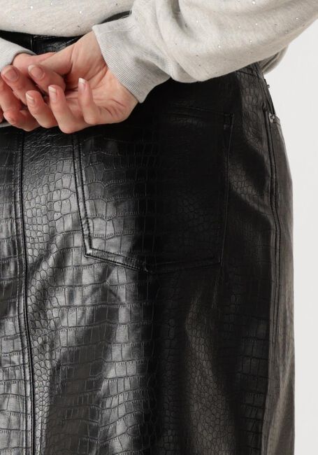 Schwarze CATWALK JUNKIE Minirock SHORT TEXTURED VEGAN LEATHER SKIRT - large