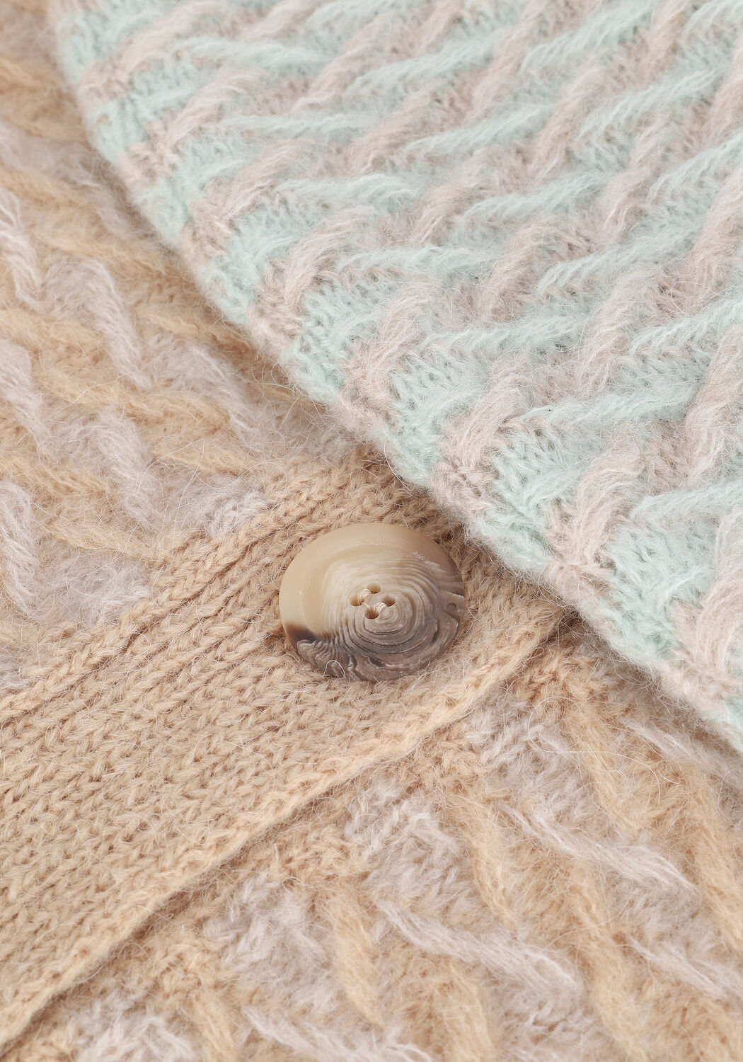 Mehrfarbige/Bunte SECOND FEMALE Strickjacke GUDRUNE KNIT CARDIGAN - large