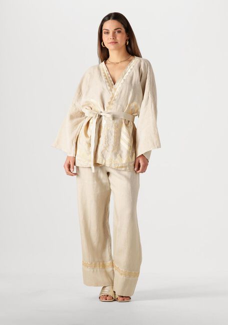 Beige GREEK ARCHAIC KORI Weite Hose 210624 - large