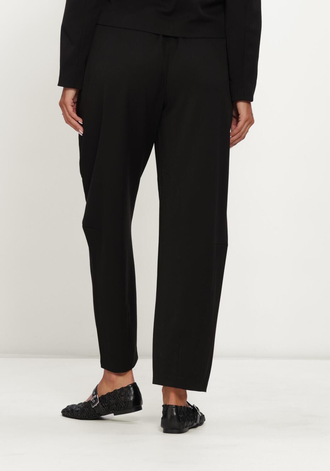 Schwarze OBJECT Lange Hosen OBJLISA HW ANKEL BARREL - large