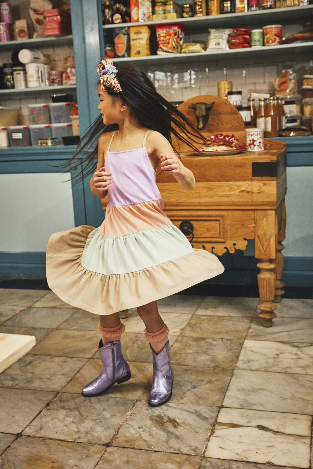 Mehrfarbige/Bunte Z8 Midikleid AMAYA - large