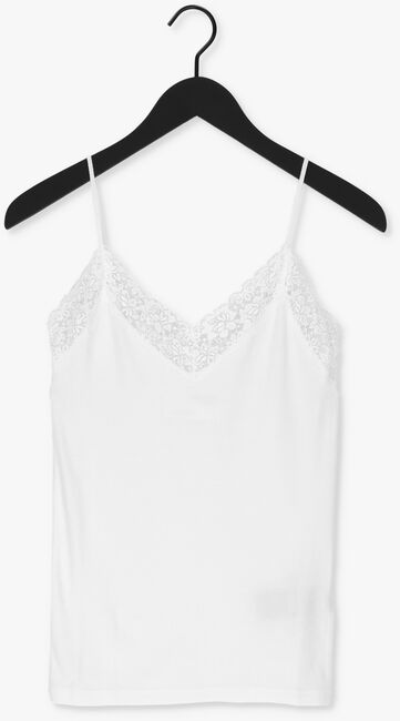 Weiße SELECTED FEMME Top SLFMANDY RIB LACE SINGLET - large