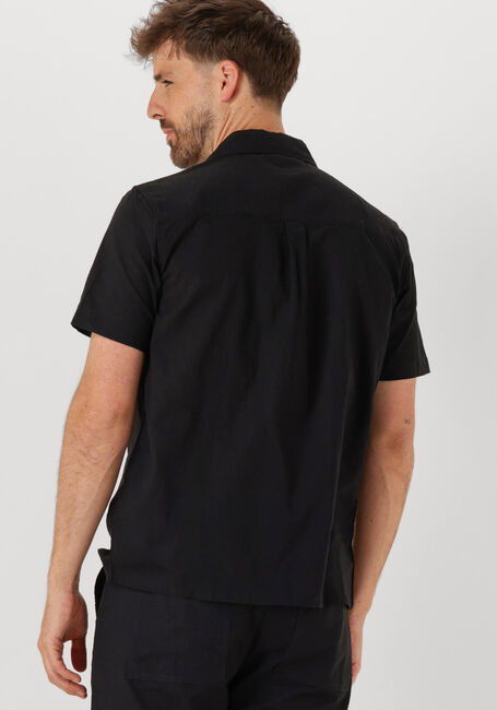 Schwarze ANERKJENDT Hemden AKLEO SSS COT/LINEN SHIRT - large