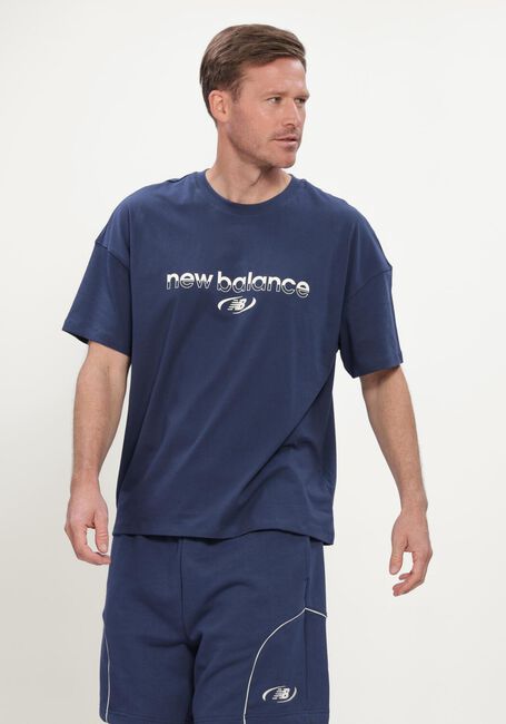 Dunkelblau NEW BALANCE T-shirt TRACKSIDE T-SHIRT - large