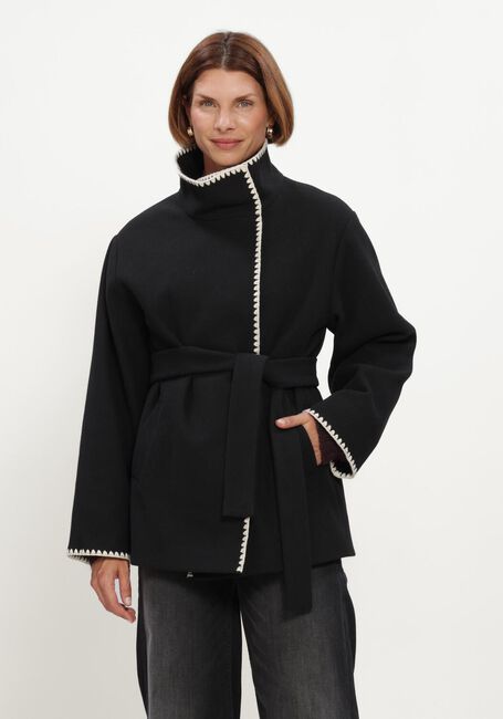 Schwarze BEAUMONT M&auml;ntel ALIZA SHORT COAT - large