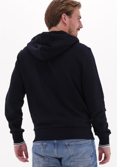 Dunkelblau FRED PERRY Strickjacke HOODED ZIP THROUGH SWEATSHIRT - large