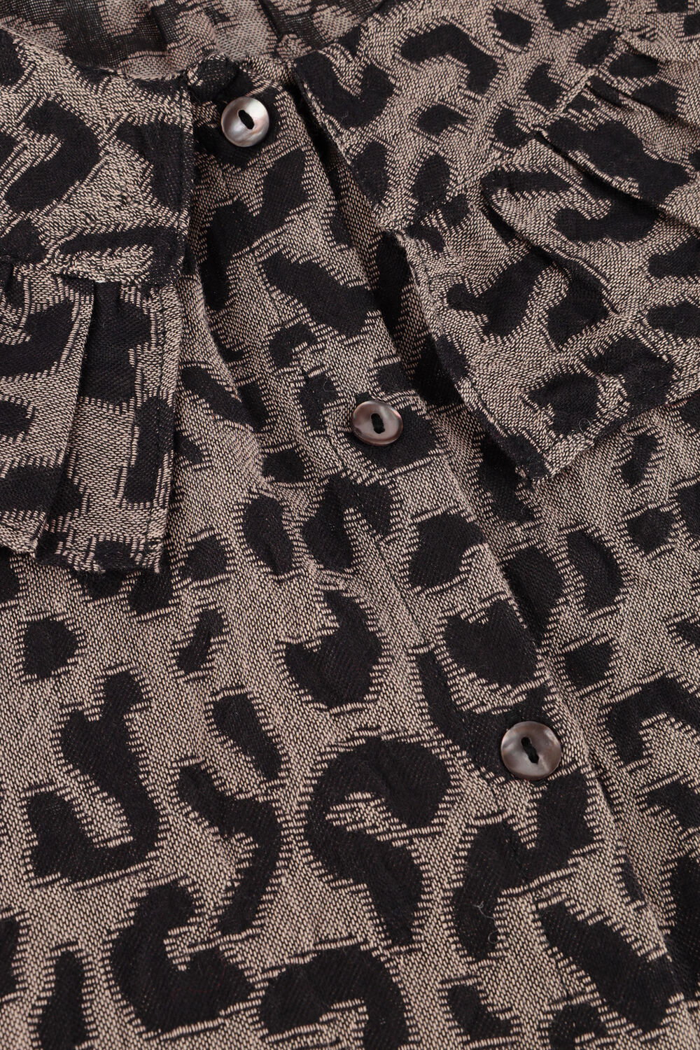 Braune BY-BAR Blusen GIA LEO BLOUSE - large