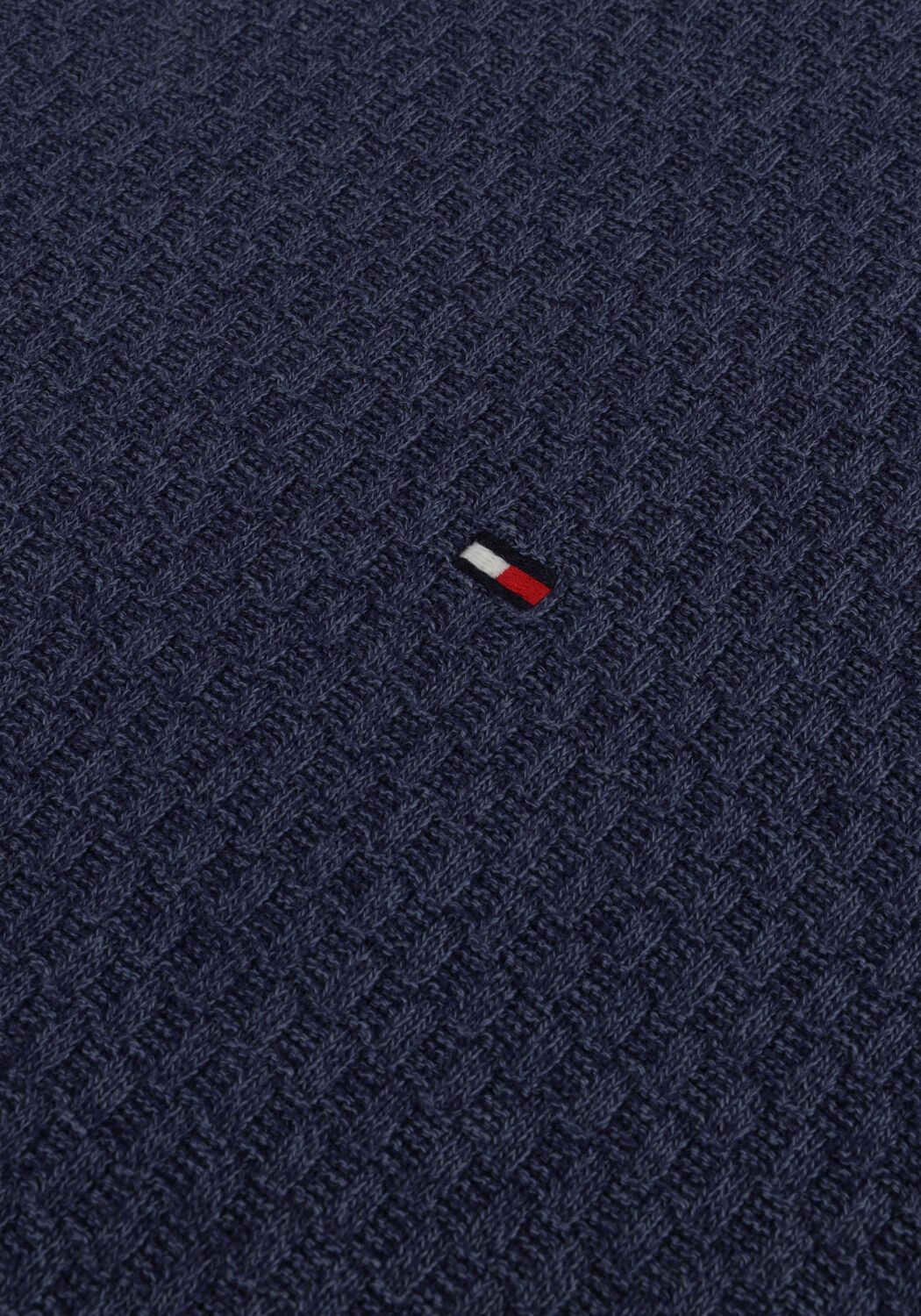 Blaue TOMMY HILFIGER Pullover CROSS STRUCTURE CREW NECK - large